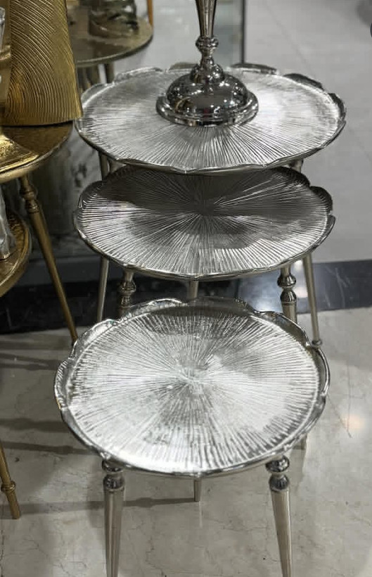 عسلی سه سایز آلومینیومی سیلور