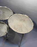 عسلی سه سایز آلومینیومی طلایی